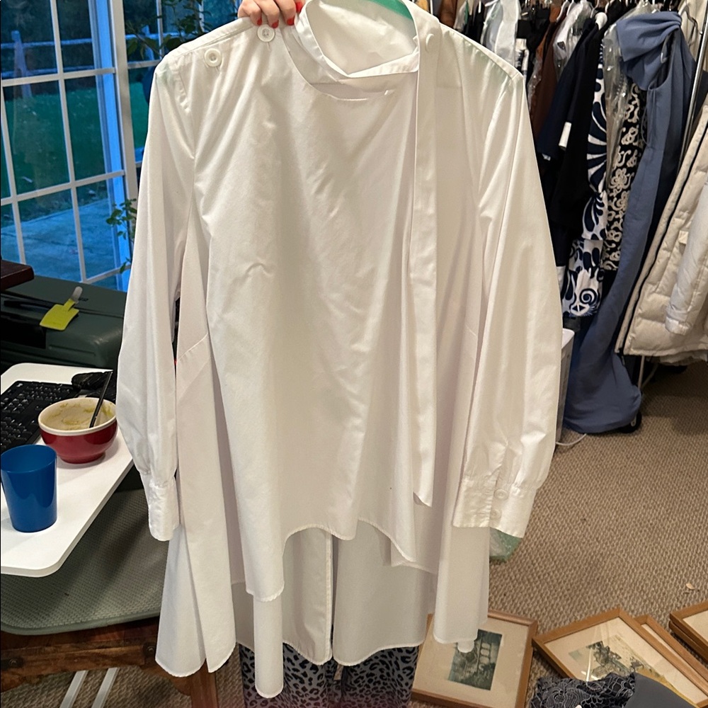 ASOS White Shirt with Tag Detail